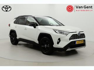 Toyota RAV4 2.5 Hybrid 2WD Bi-Tone | Trekhaak | Apple Carplay / Android Auto | Stoel-/stuurverwarming | Verwarmbare voorruit | Leder | LED | Parkeersensoren voor/achter | Camera | Keyless | Adaptive Cruise | Clima | 18 inch