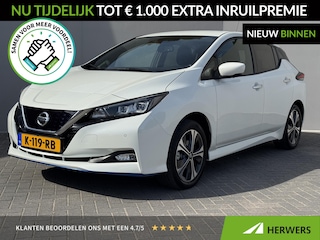 Nissan Leaf e+ N-Connecta 62 kWh / Eerste Eigenaar / Dealer Onderhouden / Afneembare voor fietser drager Trekhaak / Navigatie / Stoel- en Stuurverwarming / Cruise Control / Climate Control / 360 Graden Camera /