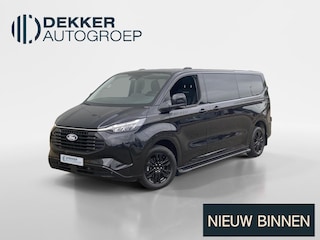 Ford Transit Custom 320 2.5 PHEV L2H1 Black Platinum DC Dubbele cabine - Lederen bekleding - Sidebars - Stoelverwarming - Camera