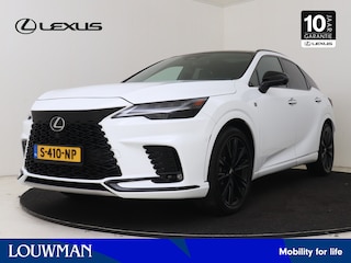 Lexus RX 500h F Sport Line | Dealer onderhouden | Mark Levinson | Panoramadak | Vierwielbesturing | 360 Camera | Lederen bekleding | Memory Seat | Stoel+stuurverwarming+achterbank | Stoelventilatie + achterbank |