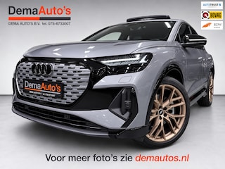 Audi Q4 50 quattro 21" 3X S-LINE LEDER+ M-STOELEN/PANO/H-UP/SONOS/DAB/CARPLAY/ADAPT-CRUISE///