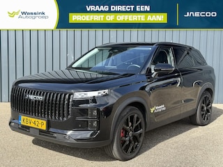 Jaecoo 7 1.5 TGDI SHS-P Exclusive Black Pack Edition | Panoramadak/schuifdak | Lederen bekleding | Adaptief cruise control | 1500KG Trekgewicht | Style zwart lichtmetalen velgenset |