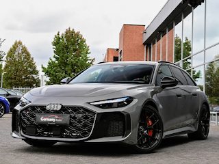 Audi A5 Avant RS5 2.9TFSI V6 BiTurbo 639pk eHybrid Quattro VOL! Keramisch 3xCarbon Pano 285km/u TechPro B&O HUD M-Led