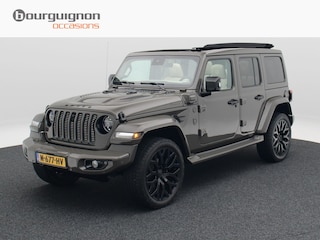 Jeep Wrangler Unlimited 4xe 380 Sahara BRUTE | Wit leder | Elektrisch vouwdak | Stuurverwarming | Privacy Glass | Trekhaak | Parkeersensoren | 22 Inch