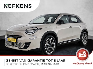 Fiat 600 e 156pk La Prima 54 kWh Automaat | 3 Fase | Elektrische Achterklep | Elektrische Bestuurdersstoel met Massage | Navigatie | Climate Control | Adaptieve Cruise Control | 18" LMV | Achteruitrijcamera | LED | Stoelverwarming | Keyless Entry/Start | Dodehoekdetectie | Apple Carplay/Android Auto |