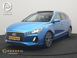 Hyundai i30 Wagon 1.4 T-GDI Premium 141pk | Panodak | Adaptive Cruise | Camera | Lederen Sportstoelen Memory & Ventilatie | Keyless | BLIS | Stoelen & Stuur Verwarmd | LED Koplampen | Navigatie | DAB |