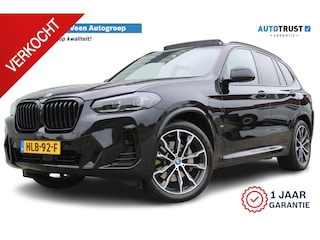 BMW X3 xDrive30e High Executive M-Sport | Incl. 12 maanden garantie | SoH 96% | Panorama dak | Harman/Kardon Audiosysteem | Head-Up Display | Elektrisch verstelbare stoelen met memory | Adaptive cruise | 360° Camera | Elektrische kofferbakklep | Dodehoekdetectie | Stoelverwarming | Keyless entry/start | Navigatie | Parkeersensoren V+A | Apple CarPlay/Android Auto | Climate controle | Draadloze telefoonlader |