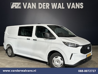 Ford Transit Custom 2.0 TDCI 136pk L2H1 Dubbele Cabine Euro6 Airco | 6-Zits | Camera | Apple Carplay | Cruisecontrol | LED Android Auto, Parkeersensoren, Verwarmde voorruit, Bijrijdersbank, 2800kg trekvermogen