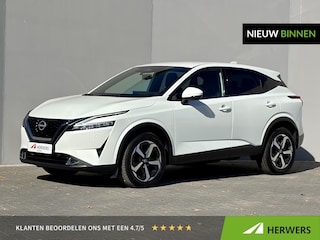 Nissan Qashqai 1.3 MHEV Xtronic Tekna / Dealer Onderhouden / Cold Pack / Trekgewicht 1800 kg / Head Up Display / Stuur- Stoel & Voorruit verwarming / Rondomzicht camera / Adaptief cruise control / Elektrische achterklep / Apple Carplay Android Auto /