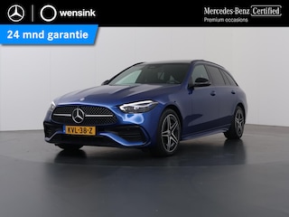 Mercedes-Benz C-klasse 300 e AMG Line | Trekhaak | 360 graden camera | Night | Panoramadak | Digital Light | Memory stoelen |