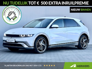 Hyundai Ioniq 5 Lounge 84 kWh / SOH 97,3% / CCS snelladen / Head Up Display / Warmtepomp / Trekgewicht 1600 kg / Elektrische achterklep / Stuur- Stoel & Achterbank verwarming / Rondomzicht camera / Bose Audio Systeem / Adaptief cruise control /
