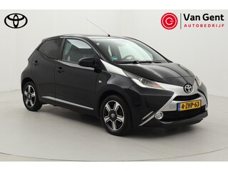 Toyota Aygo 1.0 VVT-i x-clusiv | Volledige dealerhistorie | Fietsensteun | Navigatie | Keyless | Leder | Cruise Control | Clima | Camera | 15 inch | Bluetooth | Dakspoiler