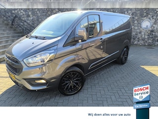 Ford Transit Custom 320 2.0 TDCI L1H1 Limited 130PK euro6, Stoel verwarming, carplay, trekhaak, LM velgen, airco en cruise control, nette bedrijfs bus rook vrij.