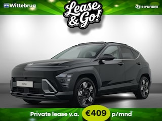 Hyundai Kona 1.6 GDI HEV Premium Sky Full Hybride Automaat met Panorama schuifdak, Navigatie, Lederen bekleding en Climate Control Private lease een KONA Hybrid al vanaf € 409 p/m!