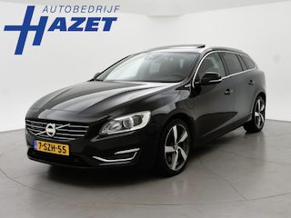 Volvo V60 2.4 D6 AWD PLUG-IN AMBER BLACK + COGNAC LEDER | ADAPTIVE CRUISE | SCHUIFDAK | TREKHAAK | H/K