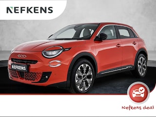 Fiat 600 e 156pk La Prima 54 kWh Automaat | 3 Fase | Elektrische Achterklep | Elektrische Bestuurdersstoel met Massage | Navigatie | Climate Control | Adaptieve Cruise Control | 18" LMV | Achteruitrijcamera | LED | Stoelverwarming | Keyless Entry/Start | Dodehoekdetectie | Apple Carplay/Android Auto |