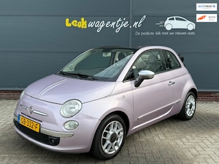 Fiat 500 1.2 Lounge Cabrio *p-sens. *chroompack *APK nieuw