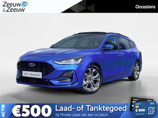 Ford Focus Wagon 1.0 EcoBoost Hybrid ST Line X |Winterpack | Driver Assistancepack | Afn. Trekhaak | Panoramadak | Adaptive Cruisecontrol | Dodehoekdetectie | Camera | 17" Lichtmetaal | B&O Audio |