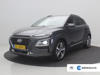 Hyundai Kona 1.0T Premium Stoelventilatie voorzijde / Stoel en stuurverwarming / Cruise control / Airco / Navigatie / Apple Carplay/