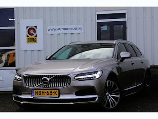 Volvo V90 2.0 T6 Plug-in hybrid 350PK AWD Long Range*Bright Dusk Metallic!*Fabrieksgarantie*Elek. Trekhaak/Pilot ass./ACC/Stoelverw.V+A/Stuurwielverw./Leder/Dodehoek/Camera/Apple Carplay-Android/18 inch LM*
