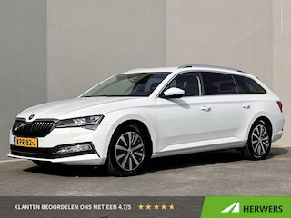 Skoda Superb Combi 1.4 TSI iV Business Edition Plus / 1.600 kg Elektrische trekhaak / PHEV Plug In / Accu SoH 100% / Elektrische stoelen & klep / Adaptieve CC / Virtual Cockpit / Navigatie / Apple Carplay Android / Climate Control /17" LM wielen /