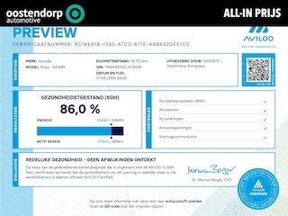Hyundai Kona EV Fashion 64 kWh | All-in prijs | Automaat | Schuifdak | apple/android auto
