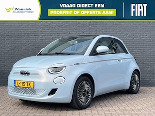 Fiat 500 Icon 42 kWh SOH 92,8% | Stoelverwarming | Glazendak | Sensoren Voor + Achter | Camera | Adaptive Cruise Control | Navigatie | CarPlay |
