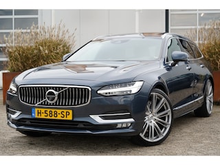 Volvo V90 2.0 D4 Inscription 190pk | Apple Carplay/Android Auto | Bowers & Wilkins Sound | IntelliSafe Surround Pakket | Elektrisch glazen panorama-dak | LED koplampen | Luchtvering | Stoel verwarming/ventilatie voor | Trekhaak wegklapbaar | Zeer compleet!