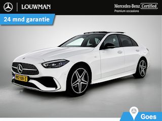 Mercedes-Benz C-klasse 300 e Business Solution AMG Premium Plus | AMG Line | Night Pakket | Alarm | Panorama Schuif-Kanteldak | Digital Light | Distronic. Inclusief 24 maanden Mercedes-Benz Certified garantie voor Europa.