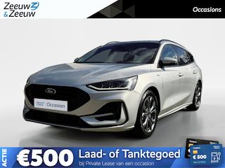 Ford Focus Wagon 1.0 EcoBoost Hybrid ST Line X | Automaat | Pano dak | BLIS | Adapt. Cruise control | Winter pack | Draadloos opladen mobiel | Parkeersensoren voor en achter | Achteruitrijcamera | B&O audio | Bovag garantie |