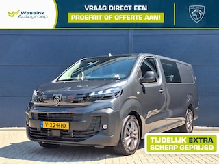 Peugeot Expert 2.2 BlueHDi 180 S&S EAT8 L3 DC | 6 persoons | Trekhaak | 17" Lichtmetalen Velgen | Camera | Apple Carplay/Android Auto