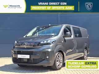 Peugeot Expert 2.2 BlueHDi 180 S&S EAT8 L3 DC | 6 persoons | Trekhaak | 17" Lichtmetalen Velgen | Camera | Apple Carplay/Android Auto