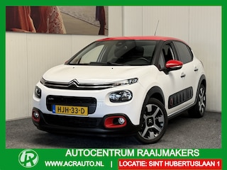 Citroën C3 1.2 PURETECH S&S SHINE CRUISE CONTROL APPLE CARPLAY/ANDROID KEYLESS GO RIJSTROOKSENSOREN DODEHOEKSENSOREN 17" LICHTMETALEN VELGEN ACHTERUITRIJCAMERA PDC ZEER MOOI !!
