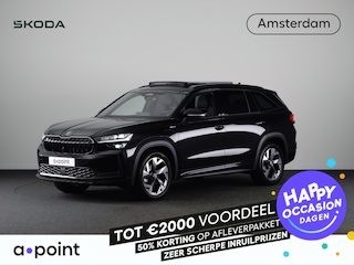Skoda Kodiaq 1.5 TSI PHEV Sportline Business 204 pk Automaat (DSG) | Verlengde garantie | Navigatie | Panoramadak | Trekhaak (wegklapbaar) | Parkeersensoren | Achteruitrijcamera | Adaptieve cruise control | Stoelverwarming v/a |
