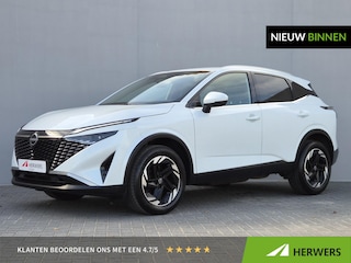 Nissan Qashqai 1.3 MHEV Xtronic N-Connecta / Fabrieksgarantie tot 12-2027<100.000 km / Cold Pack / Trekgewicht 1.800 kg / Rondomzicht camera / Apple Carplay Android Auto / Keyless Entry/Start / Stuur- Stoel & Voorruitverwarming /