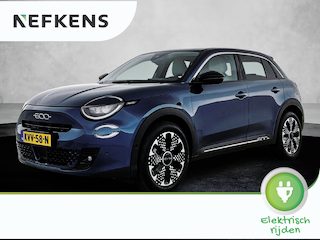Fiat 600 e 156pk La Prima 54 kWh Automaat | 3 Fase | Elektrische Achterklep | Elektrische Bestuurdersstoel met Massage | Navigatie | Climate Control | Adaptieve Cruise Control | 18" LMV | Achteruitrijcamera | LED | Stoelverwarming | Keyless Entry/Start | Dodehoekdetectie | Apple Carplay/Android Auto |
