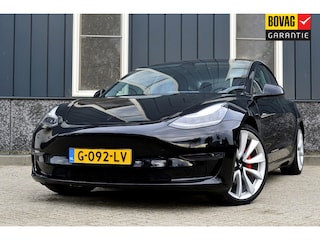 Tesla Model 3 Performance AWD 75 kWh SOH 86.5% Rijklaarprijs-Garantie Panorama dak Autopilot Leder 20 Inch