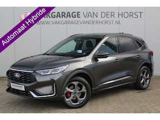 Ford Kuga 2.5 243 pk PHEV ST-Line X Febr. 2026, slechts 4.300km ! Autm. airco dual, elekt. achterklep, leer/alcantara,  LED verl., navigatie, telefoonvoorb., stoel-, stuur-, voorraam- en achterbankverw., side- en lan