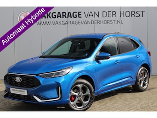 Ford Kuga 2.5 243 pk PHEV ST-Line X januari 2026, slechts 6.500km ! Autm. airco dual, elekt. achterklep, leer/alcantara, LED verl., navigatie, telefoonvoorb., stoel-, stuur-, voorraam- en achterbankverw., side- en lan