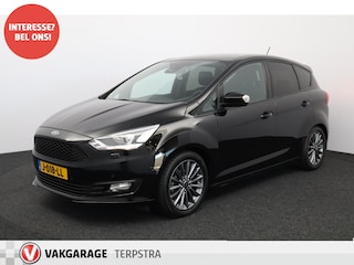 Ford C-MAX 1.0 Titanium Sport/ 17'' LMV/ Bi-Xenon/ Voorruitverw./ Dakspoiler/ Camera/ PDC V+A/ Keyless-GO/ Stoel + Stuurverw./ Apple Carplay/ Zwarte-Hemel/ Extra getint glas/ 6-Bak.