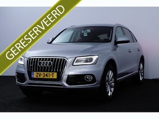 Audi Q5 2.0 TFSI quattro Pro Line Plus/ 230pk!/ Elek. Trekhaak/ Bi-Xenon/ 18'' LMV/ Elek. Stoel(en) + Memory/ Stoelverw./ Standkachel/ Adaptive Cruise/ Elek. Kofferklep/ PDC V+A/ Navi/ Bluetooth/ Multi. LEDER. Stuur/ Extra getint g