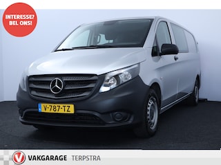Mercedes-Benz Vito 114 CDI Extra Lang Comfort/ Dubbele Cabine!/ Automaat/ Trekhaak/ Camera/ Bluetooth/ Navi/ Airco/ Cruise/ Elek. pakket/ AUX & USB/ Multi. Stuur/ Armsteun/ Dagrijverl.