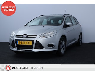 Ford Focus Wagon 1.0 EcoBoost Edition/ D-Riem verv: 141.000 KM!/ 16'' LMV/ Trekhaak/ Navi/ Airco/ Cruise/ Elek. pakket/ Isofix/ Bluetooth/ Multi. LEDER. Stuur/ Dakrails.