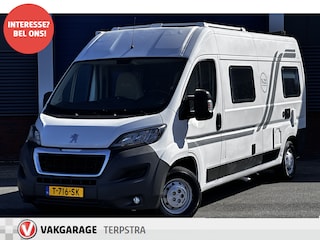 Peugeot Boxer Buscamper/ Camera/ 164pk!/ Trekhaak/ Schuifdeur rechts/ Navi/ Airco/ Cruise/ Elek. pakket/ Bluetooth/ Multi. LEDER. Stuur/ Mistl./ PDC.
