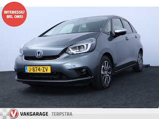 Honda Jazz 1.5 e:HEV Executive/ LED Koplampen/ Camera/ Apple + Android/ DAB+/ Stoelverw./ Lane-Assist./ Adaptive Cruise/ Dode-Hoek DET./ Keyless/ Navi/ Multi. LEDER. Stuur/ PDC V+A/ Extra getint glas.