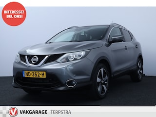 Nissan Qashqai 1.2 N-Connecta/ Trekhaak/ Panorama-Dak/ 18'' LMV/ Keyless/ 360° Camera/ Lane-Assist./ Navi/ Clima/ Cruise/ Elek. pakket/ Isofix/ Bluetooth/ Multi. LEDER. Stuur/ Mistl./ PDC V+A/ Extra getint glas/ Dakrails.