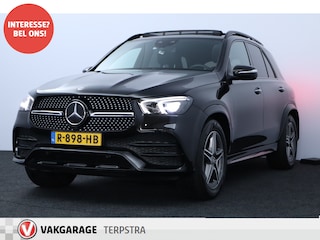 Mercedes-Benz GLE 350 e 4MATIC Premium Plus AMG/ Night Pakket/ Elek. Trekhaak/ 20'' LMV/ Keyless/ Wide-Screen/ Panorama-Dak/ Adaptive Cruise/ Zwarte-Hemel/ 360° Camera/ Luchtvering/ Stoelverw./ Burmester.