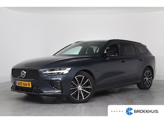 Volvo V60 2.0 T6 Plug-in hybrid AWD Plus Dark | Trekhaak Elektr | SOH 99% | Voorstoelen elektr. | Harman en Kardon | Leder | Camera | Adaptive Cruise | Stoel-/Stuurverwarming | Elektr Achterklep