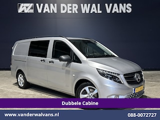 Mercedes-Benz Vito 119 CDI 191pk 9G-Tronic Automaat L2H1 Dubbele Cabine Euro6 Airco | 5-Zits | Camera | Navigatie | LED | Apple Carplay Android Auto, Cruisecontrol, LM velgen, Trekhaak, Parkeersensoren, Bumper in de kleur