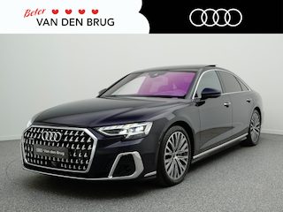 Audi A8 60 TFSI e quattro | HD matrix led | Pano | Leder Valcona | Remote parking | HUD | Sluithulp | Stoelverw. koeling & massage | Verwarmbaar voorruit | 360° camera |